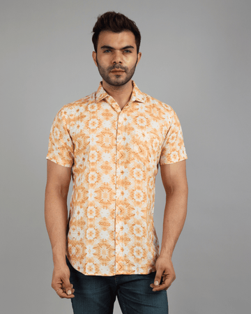 Slim Fit Printed Casual Shirt