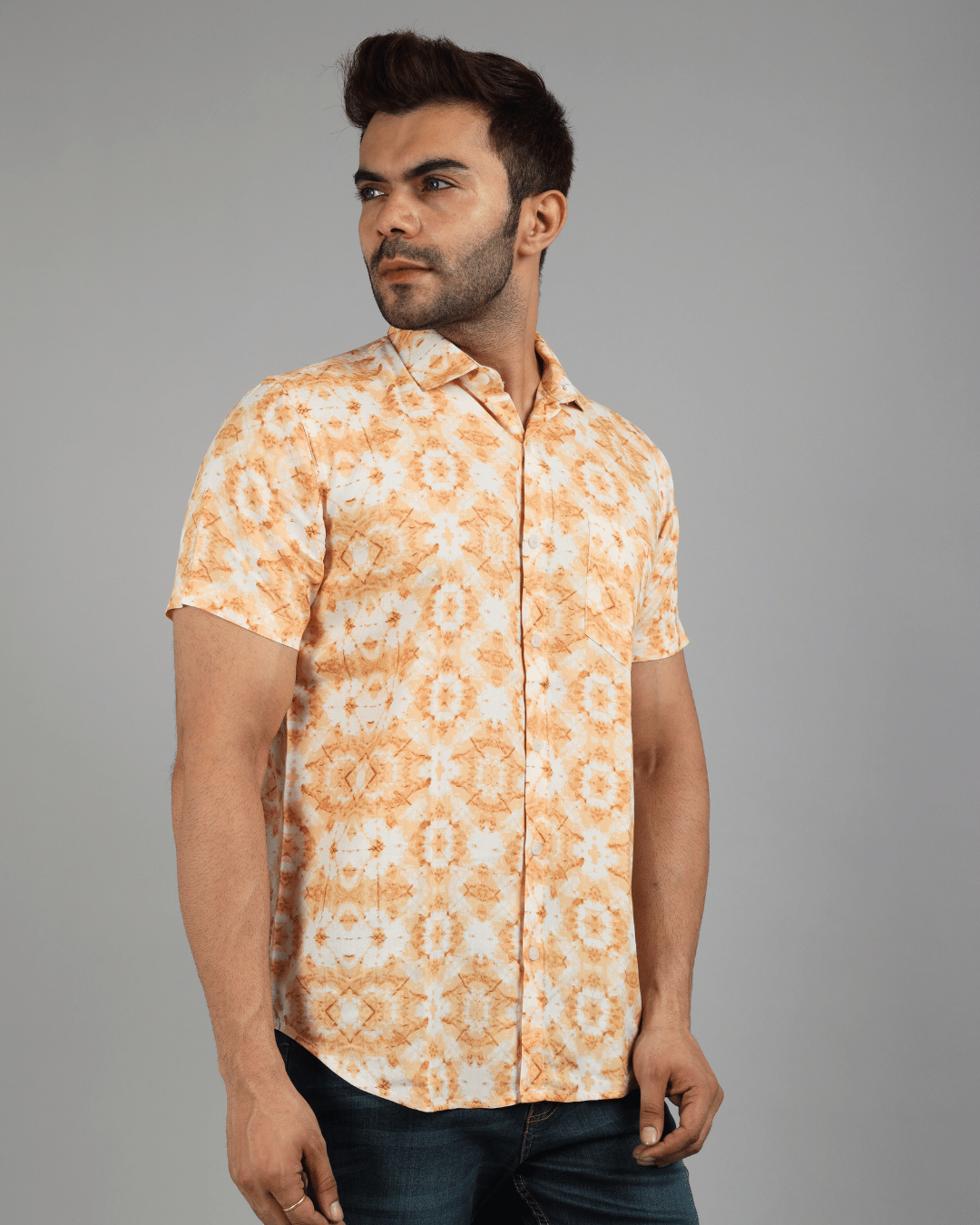 Slim Fit Printed Casual Shirt